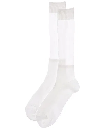 High Heel Jungle Glitter Shimmery Lights Socks In White