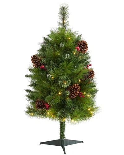 Nearly Natural 3ft. Montana Mixed Pine Artificial Christmas Tree In Green