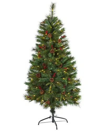 Nearly Natural 5ft. Mixed Pine Artificial Christmas Tree In Green