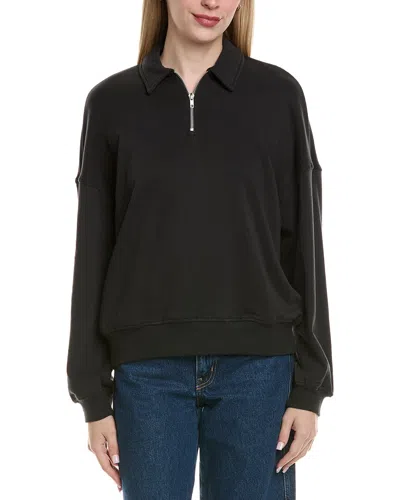 Chaser Fleece Walker 1/4-zip Pullover In Black