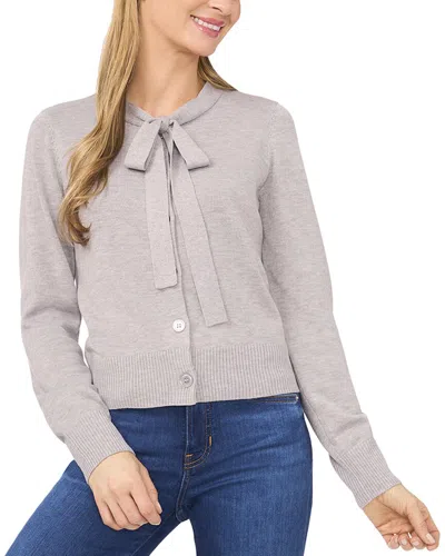 Cece Regular Fit Wool-blend Cardigan In Gray