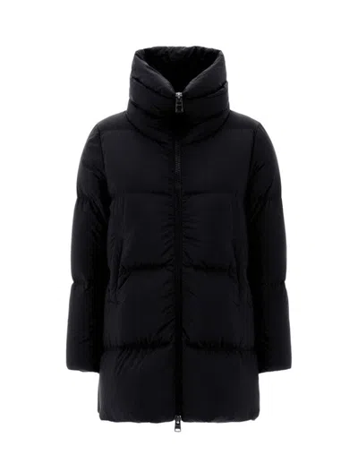 Herno Tailored Black Short Jacket In Black