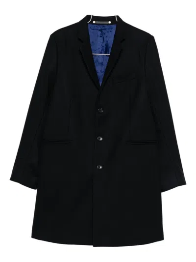 Paul Smith Tailored Black Viscose Giacconi Coat In Multi