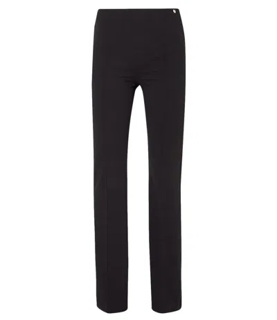 Liu •jo Black High-waisted Trousers In Blue