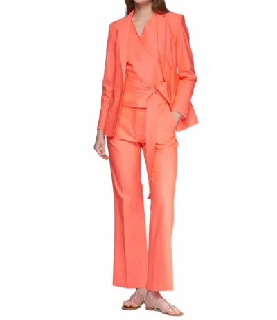 Vilagallo Harlow Jacket In Orange In Red