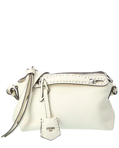 Fendi By The Way Selleria Mini Leather Satchel In White