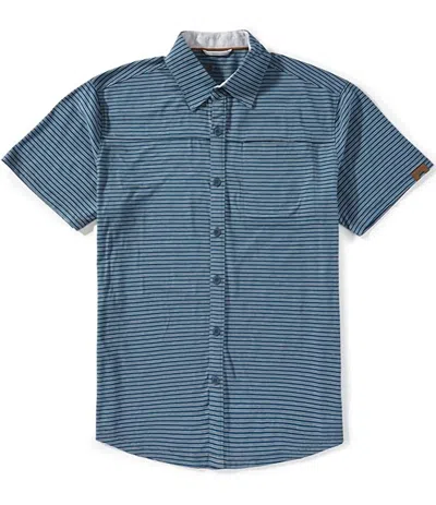 Dakota Grizzly Men's Andy Short Sleeve Shirt In Current In Blue