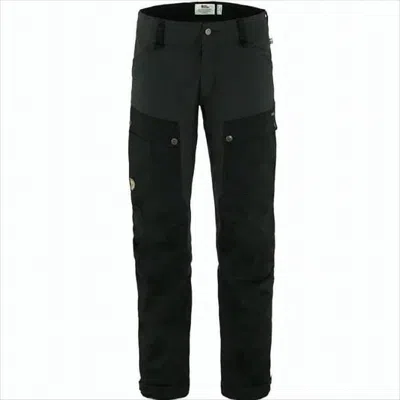 Fjallraven Kanken Two-tone Straight Pants With Reinforced Sections And Structured Fit In Black