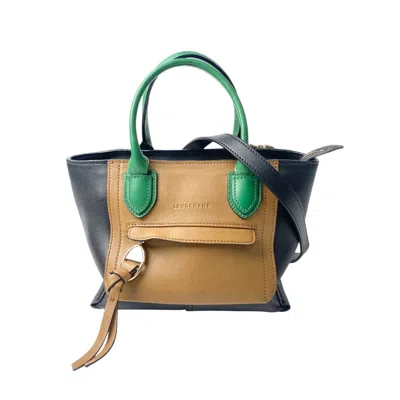 Pre-owned Longchamp Leather Handbag Shoulder Bag () In Multi