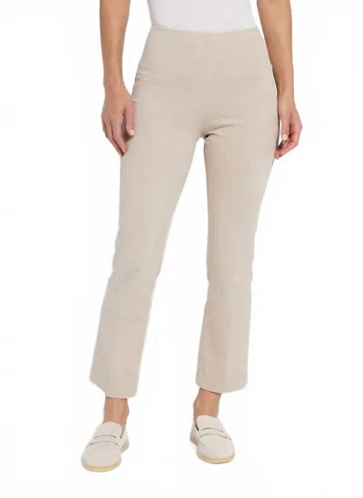 Lyssé Ankle Baby Bootcut Denim Pant In Beige In Neutral