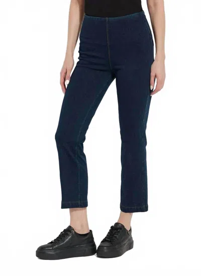 Lyssé High Rise Ankle Baby Bootcut Jeans In Mid Wash In Indigo