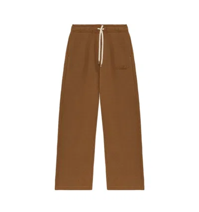 Autry Relaxed Fit Brown Sweatpants With Drawstring Waist In Brown