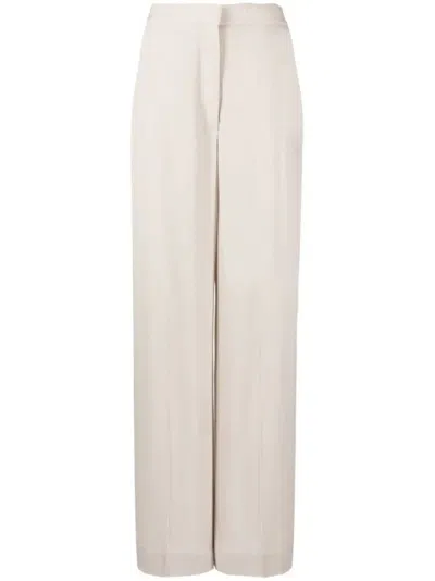 Fabiana Filippi Wide-leg Trousers With Tailoring And Fit In Neutral