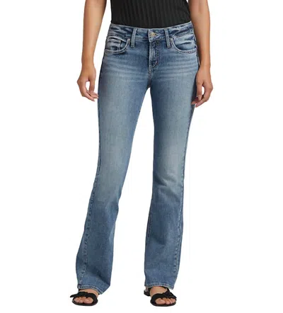 Silver Jeans Co. Suki Curvy Fit Mid Rise Bootcut Jeans In Indigo In Blue