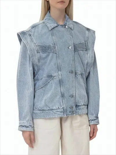 Isabel Marant Harmon Denim Jacket In Blue