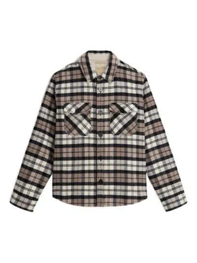 Woolrich Plaid Button-up Shirt With Cozy Wool Blend In Multi