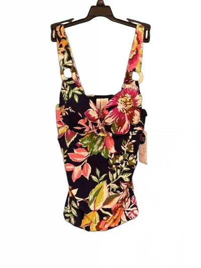 Anne Cole D Size Tankini Top In Multi In Multi