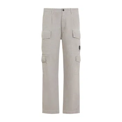 C.p. Company Relaxed Fit Cargo Trousers With Multiple Pockets In Neutral