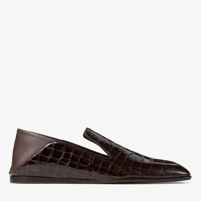 Jimmy Choo Square Toe Casual Shoes In Burgundy