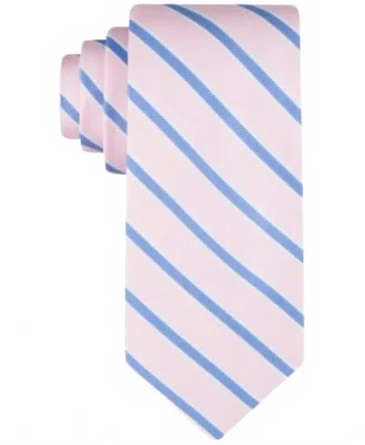 Tommy Hilfiger Men's Oxford Stripe Tie In Pink In Pink