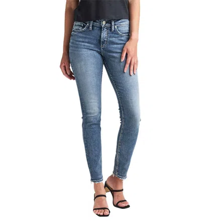 Silver Jeans Co. Suki Mid Rise Skinny Jeans In Indigo In Blue