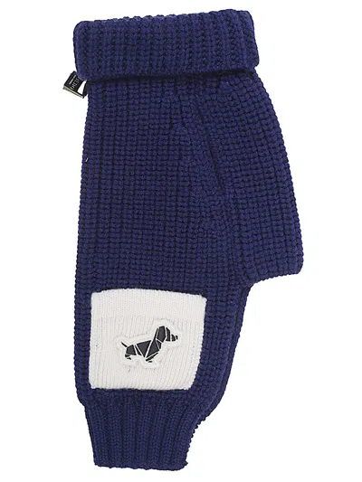 Poldo Dog Couture Wool Dog Sweater In Blue
