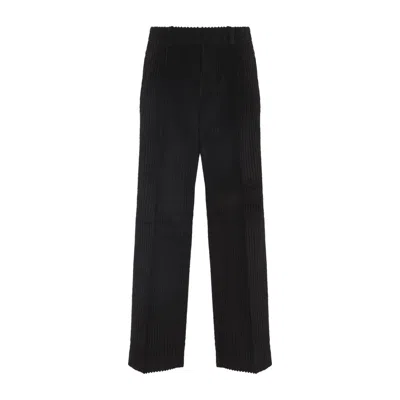 Our Legacy Brown Straight-leg Trousers With Ribbed Texture In Brown
