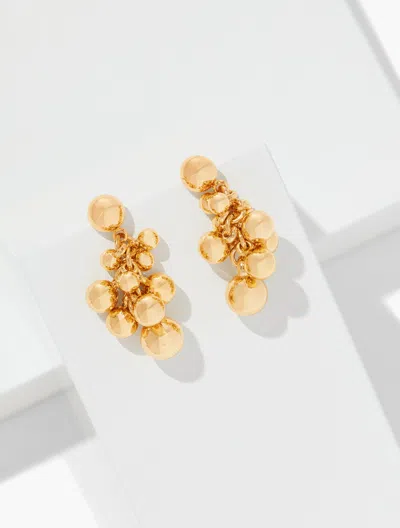 Talbots Cluster Garland Drop Earrings - Gold - 001  In Gold
