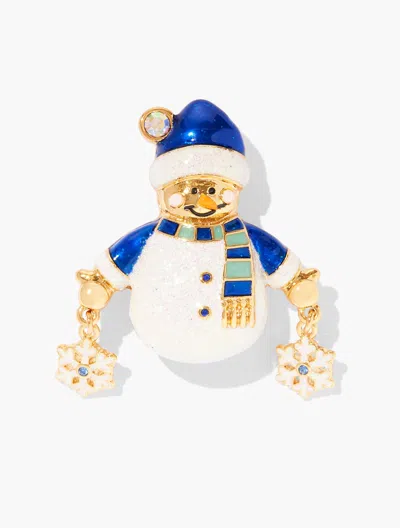 Talbots Frosty Brooch - Ivory/gold - 001  In Multi