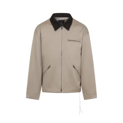 Mastermind Japan Tailored Cotton Jacket With Contrasting Collar And Graphic Detail In Multi