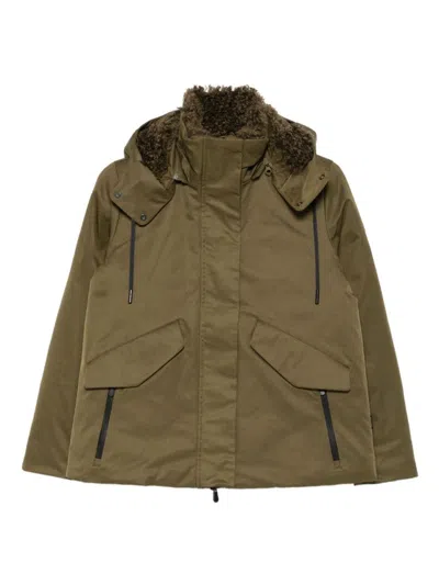 Save The Duck Eco-friendly Green Jacket With Plush Lining In Green