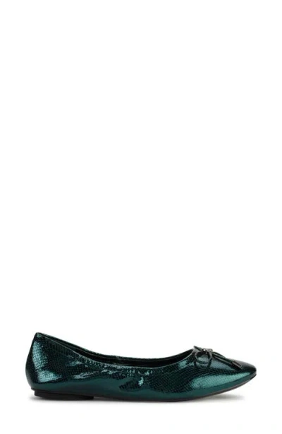 Karl Lagerfeld Women's Velma Almond Toe Ballet Flats In Green