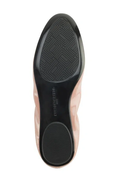 Karl Lagerfeld Women's Velma Almond Toe Ballet Flats In Pink