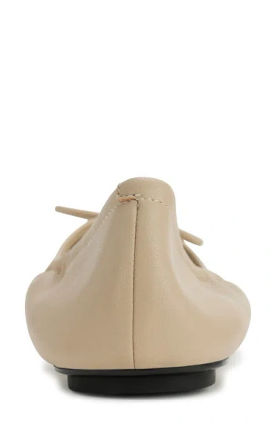 Karl Lagerfeld Paris Velma Metallic Ballet Flat In Neutral