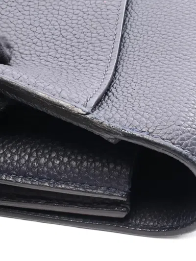 Pre-owned Hermes 2021 Silver Hardware Sac Adepesh 38 Business Bag In Blue