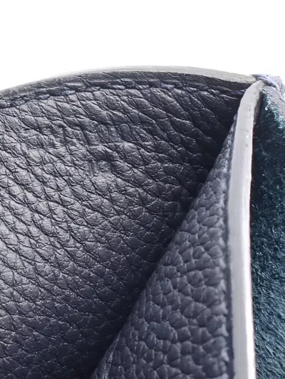 Pre-owned Hermes 2021 Silver Hardware Sac Adepesh 38 Business Bag In Blue