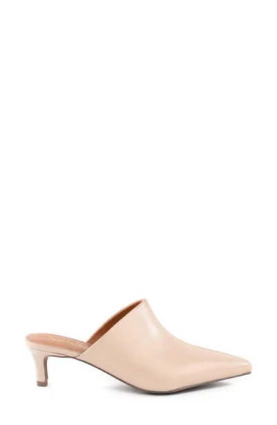Seychelles Obsession Pointed Toe Kitten Heel Mule In Neutral