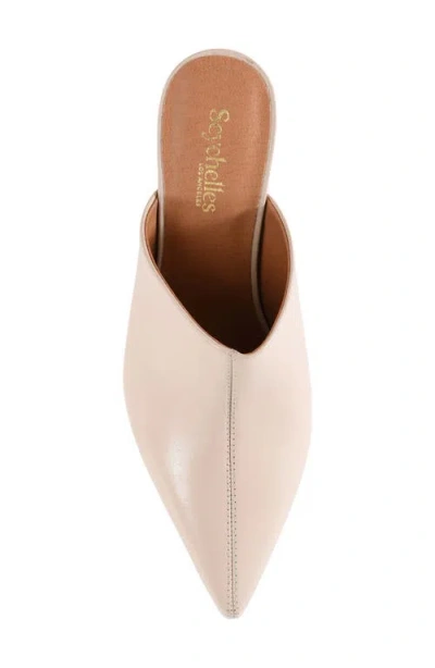 Seychelles Obsession Pointed Toe Kitten Heel Mule In Neutral
