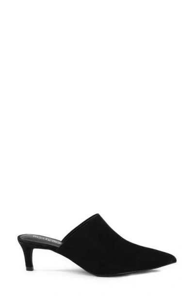 Seychelles Obsession Pointed Toe Kitten Heel Mule In Black