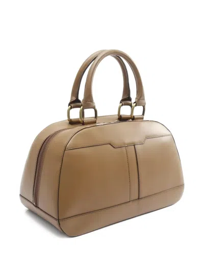 Pre-owned Burberry 2000s Bowling Tote Bag In Brown