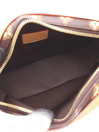 Pre-owned Louis Vuitton 2021 Monogram Craggy Envelope Shoulder Bag In Brown