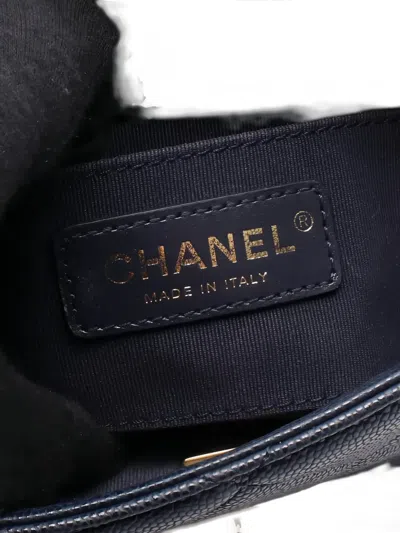 Pre-owned Chanel 2021s Matelassé Mini Bag In Blue