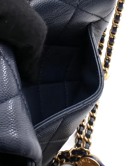 Pre-owned Chanel 2021s Matelassé Mini Bag In Blue
