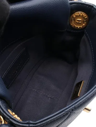 Pre-owned Chanel 2021s Matelassé Mini Bag In Blue