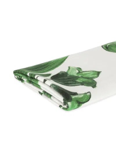 Dolce & Gabbana Maiolica Blanket (140cm X 180m) In Green