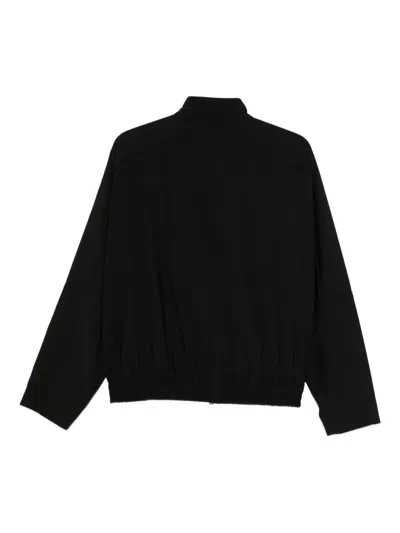 Tibi Wool-blend Bomber Jacket In Black