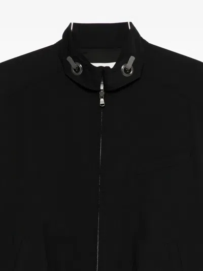 Tibi Wool-blend Bomber Jacket In Black