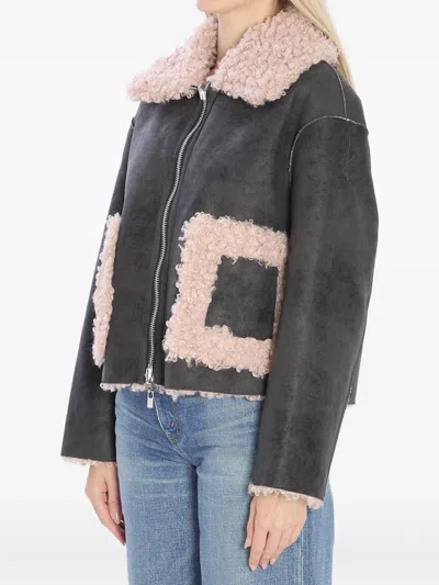 双面拉链开合夹克