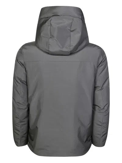 Bomboogie Buttone-padded Jacket In Gray