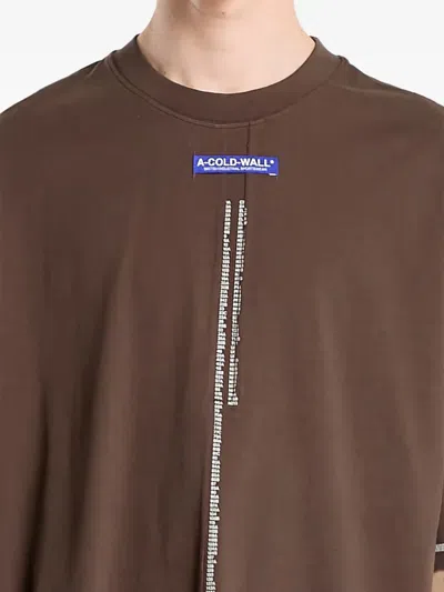 A-cold-wall* Night Shift T-shirt In Brown